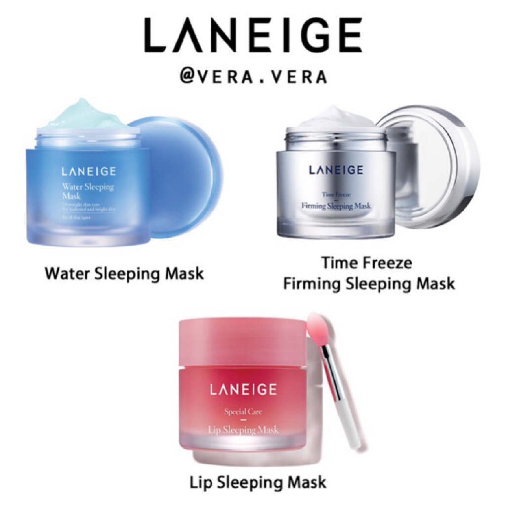 Laneige Water Sleeping Mask Lip Sleeping Mask Time Freeze Mask Shopee