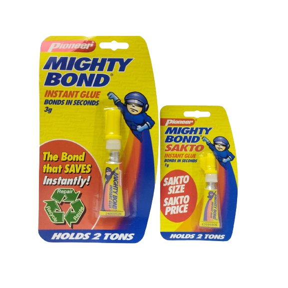 Pioneer Mighty Bond Super Glue (3g And 1g Sakto) | Shopee Singapore