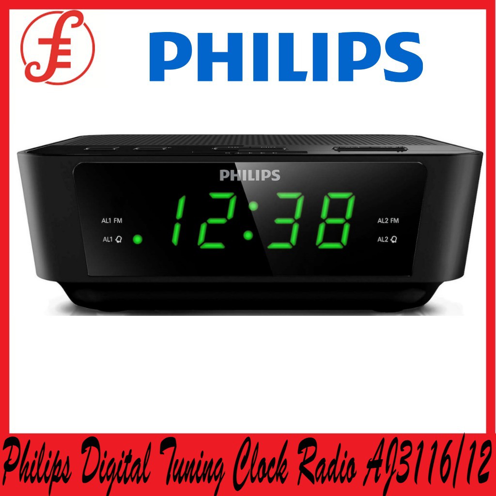 Philips AJ3116 Digital Tuning Clock Radio (3116 AJ3116) Shopee Singapore