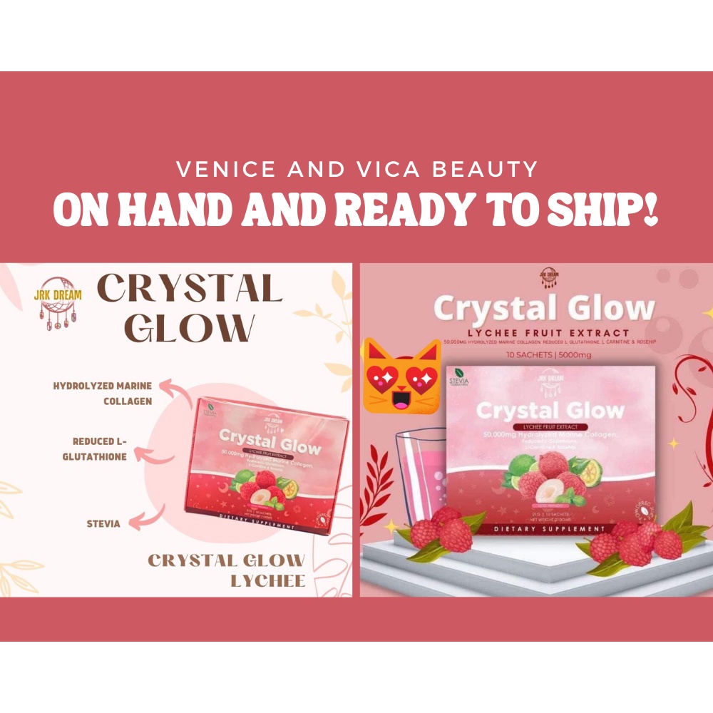 [VVB] CRYSTAL GLOW Lychee Collagen Drink 10 sachets | 21grams