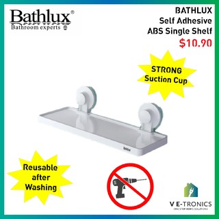 BLX-30144 Bathlux Mirror With Shelf With Suction Cup