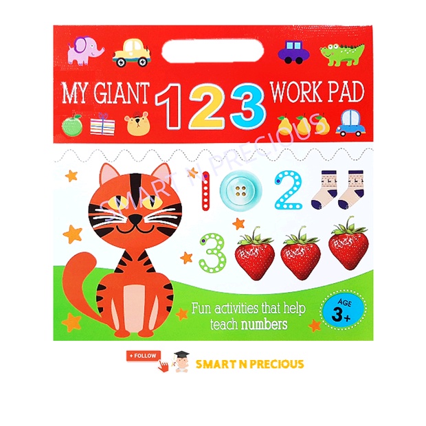 My GIANT 123 Work Pad Learn Numbers for Pre-School Kindergarten Kids ...