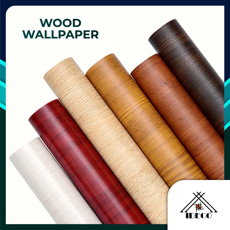 iDECO DIY 60CM X 5M Wood PVC Waterproof Wallpaper Furniture Cabinet ...