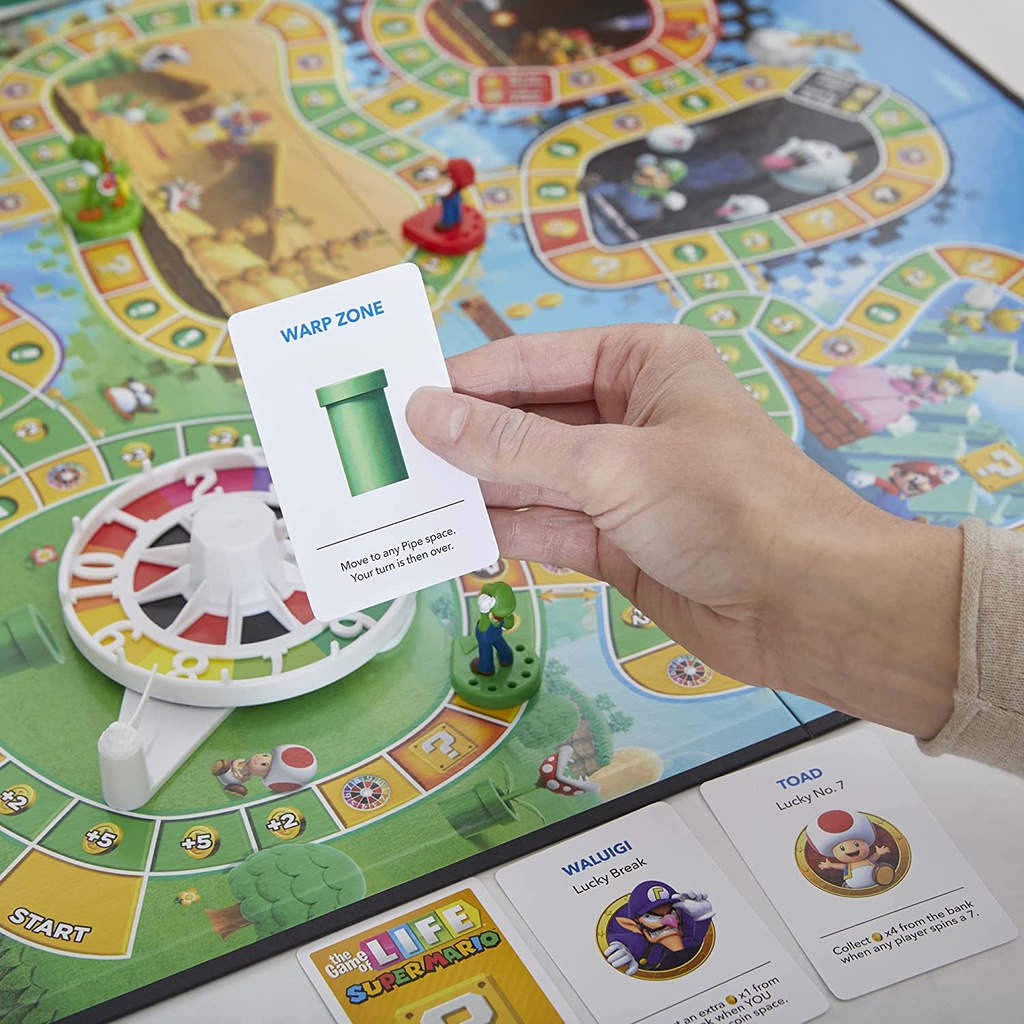 Hasbro Gaming The Game of Life Super Mario Edition Board Game for Kids ...