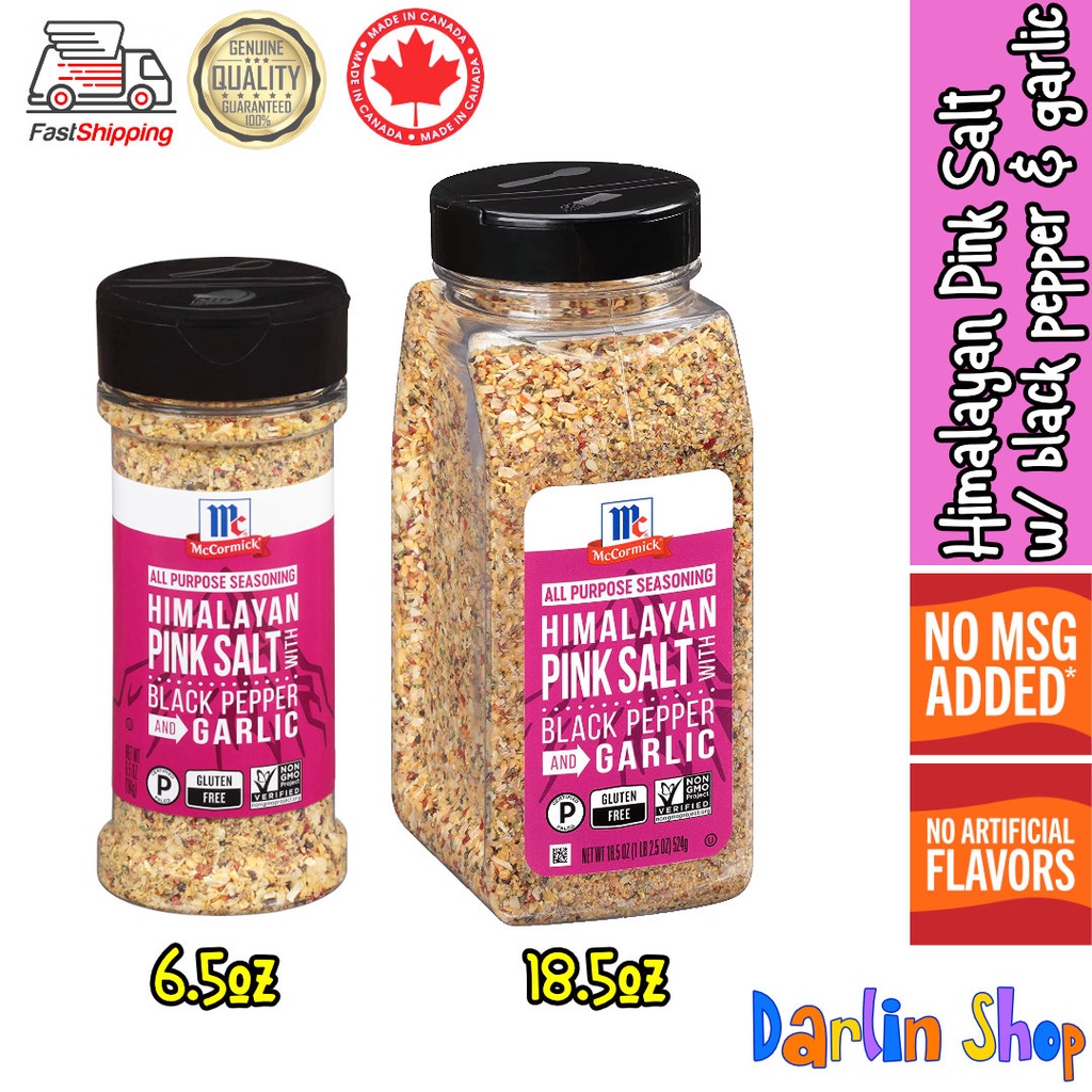 Mccormick All Purpose Seasoning Himalayan Pink Salt With Black