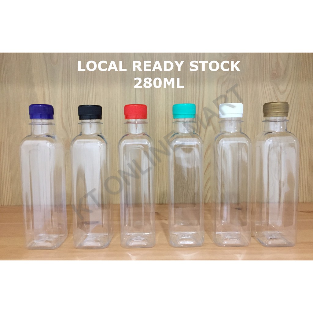Door Empty Water Bottle 280ml Air Botol Kosong including cap | Shopee ...
