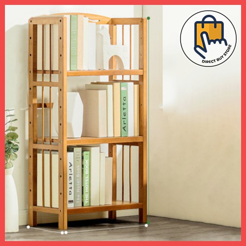 DBS Multi-Layer Simple Bamboo Bookshelf Bedroom Storage Cabinet Shelf ...
