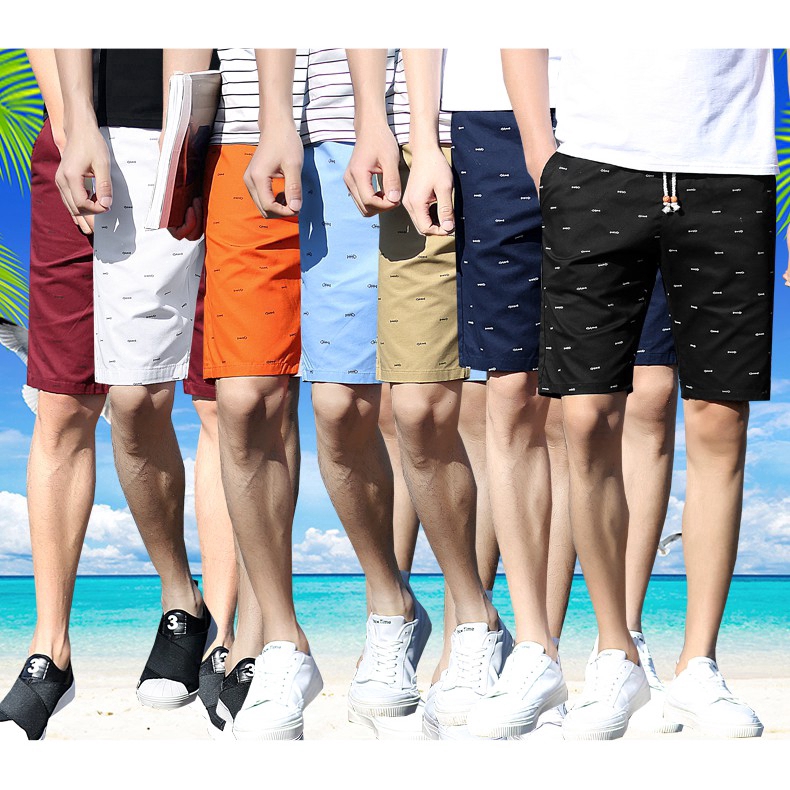 Casual Men Short Pants 100% cotton pants fashion plus size sports pants  joggers shorts