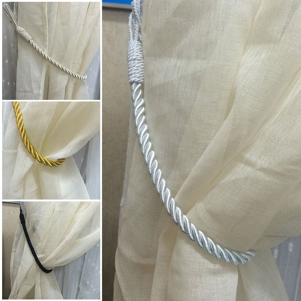 Curtains Tie Backs Thick Quality Plain Rope Tieback 27" Long