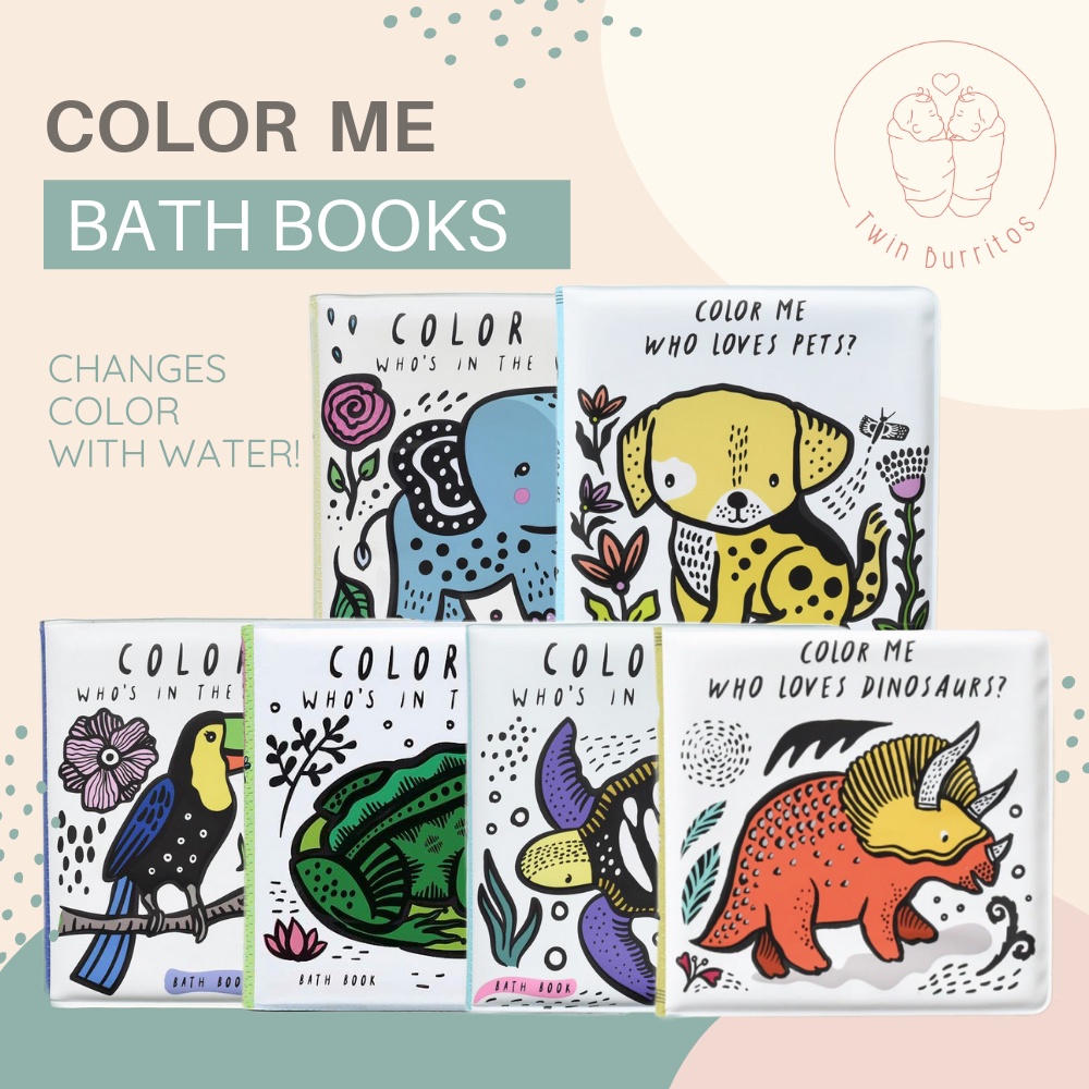 [🇸🇬 LOCAL] Color Me Bath Book Series by Wee Gallery Shopee Singapore