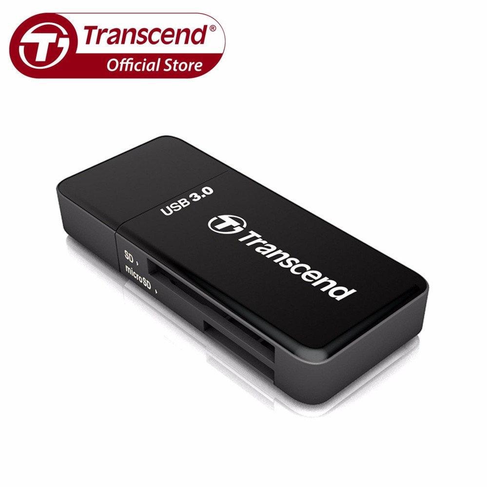 Transcend RDF5 USB 3.1 Gen 1 SD and MicroSD Card Reader (Black ...