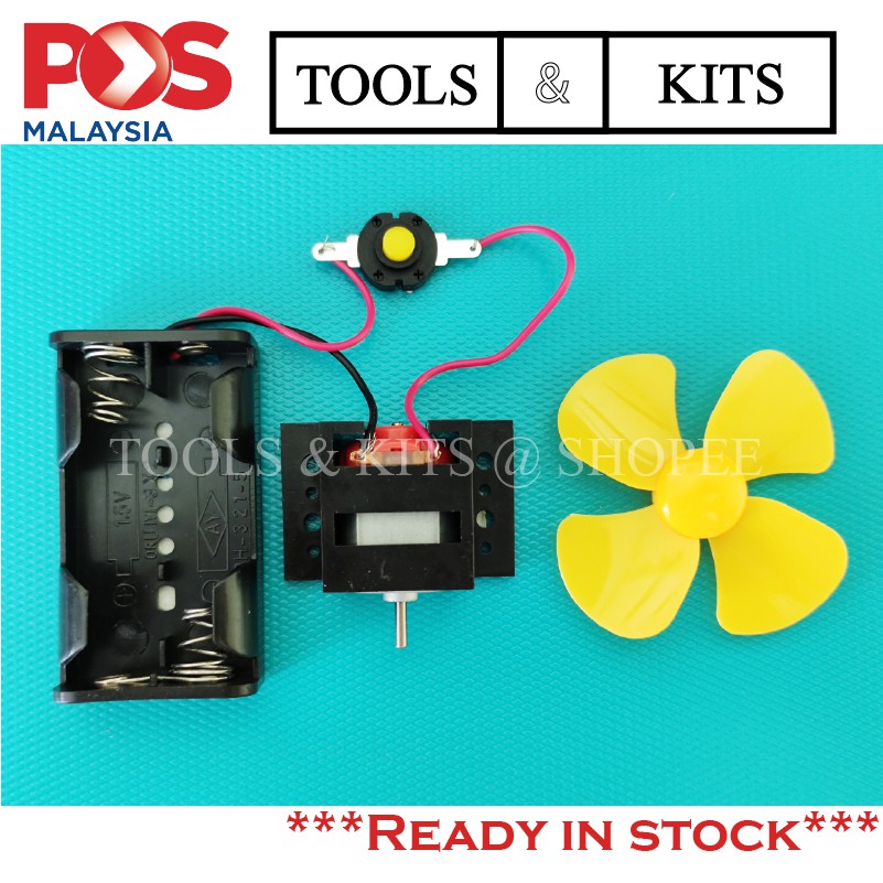 DIY Simple Electric Portable Fan Kit using AA Batteries for Primary RBT ...