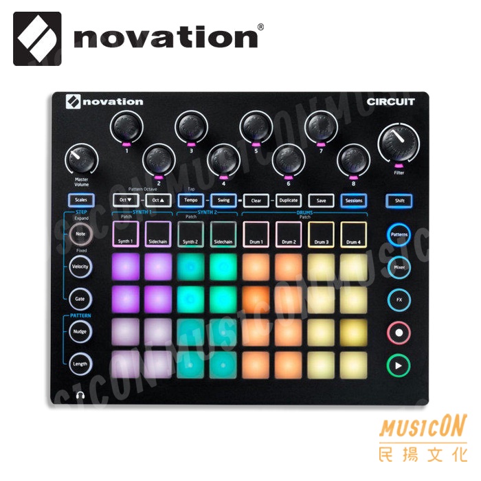 No Vation Circuit MIDI Arrangement Synthesizer Control Keyboard ...