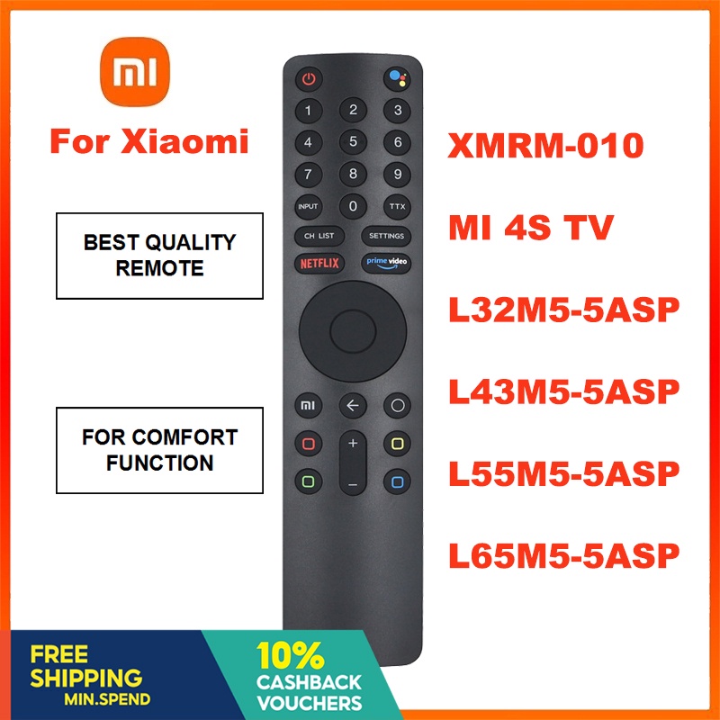 XMRM-010 for Bluetooth Voice Remote Control Fit For Xiaomi MI TV 4S Android Smart  TV