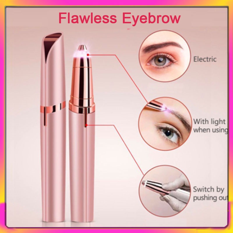Electric Eyebrow Trimmer USB Charging Painless Remover Brows Razor