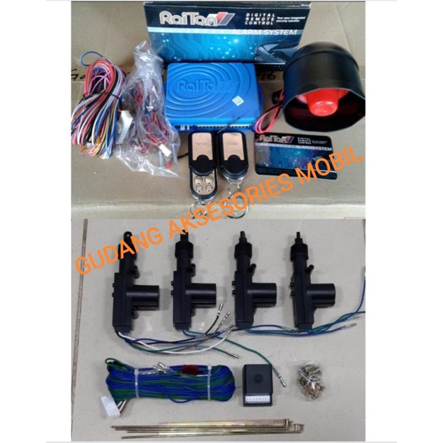Raiton Car ALARM Package And UNIVERSAL 4-door CENTRAL LOCK | Shopee ...