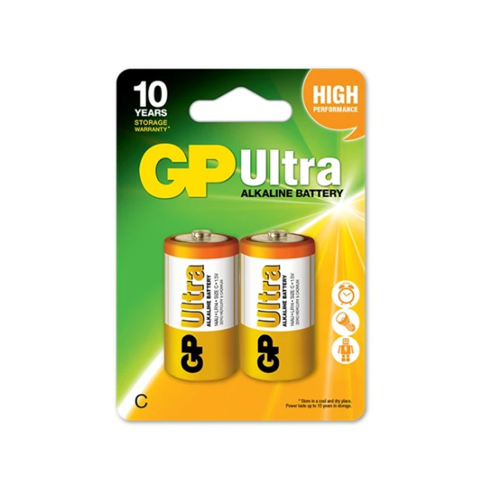 GP Ultra Alkaline C Battery (2 pcs/pkt) | Shopee Singapore