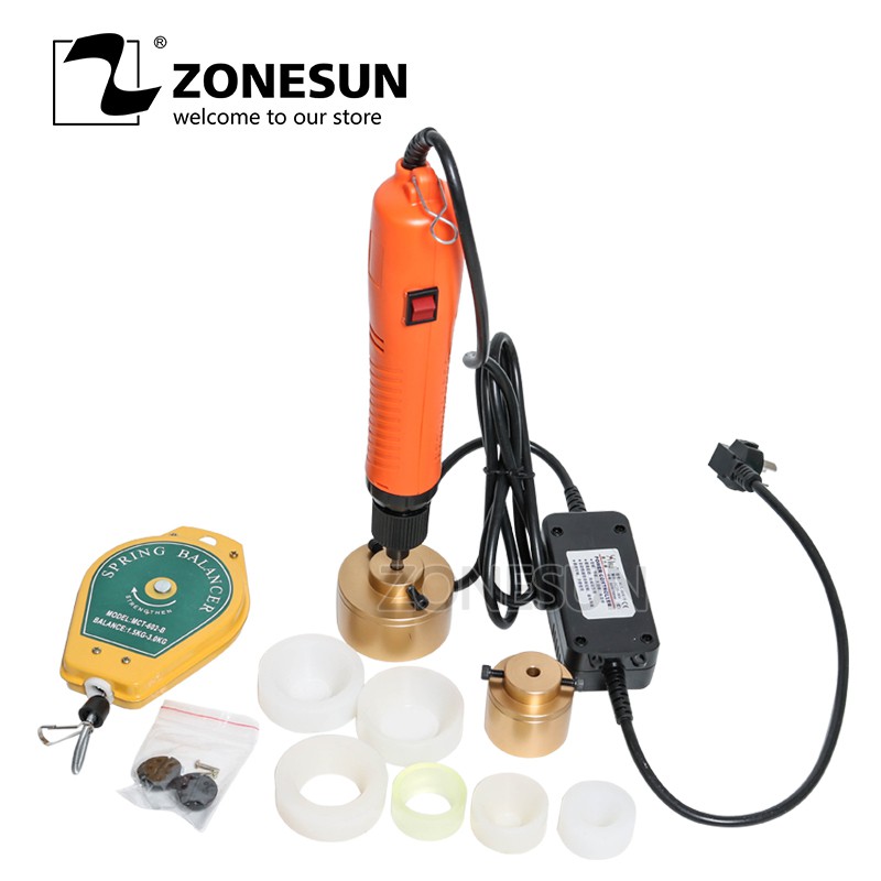 ZONESUN 120W Large Torque Speed Adjustable Capping Machine Handheld ...