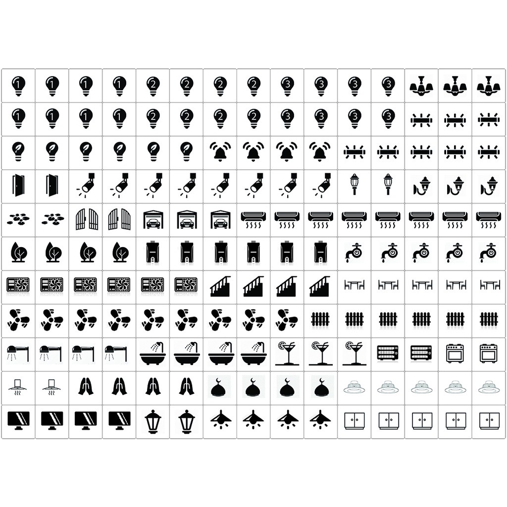 Transparent Wall Switches Sticker Label (Black) Shopee Singapore