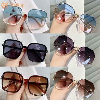 1pc New Arrival Square Personality Sunshade Sunglasses, Flat Top Metal  Frame Rectangle Sunglasses Suitable For Travel Use