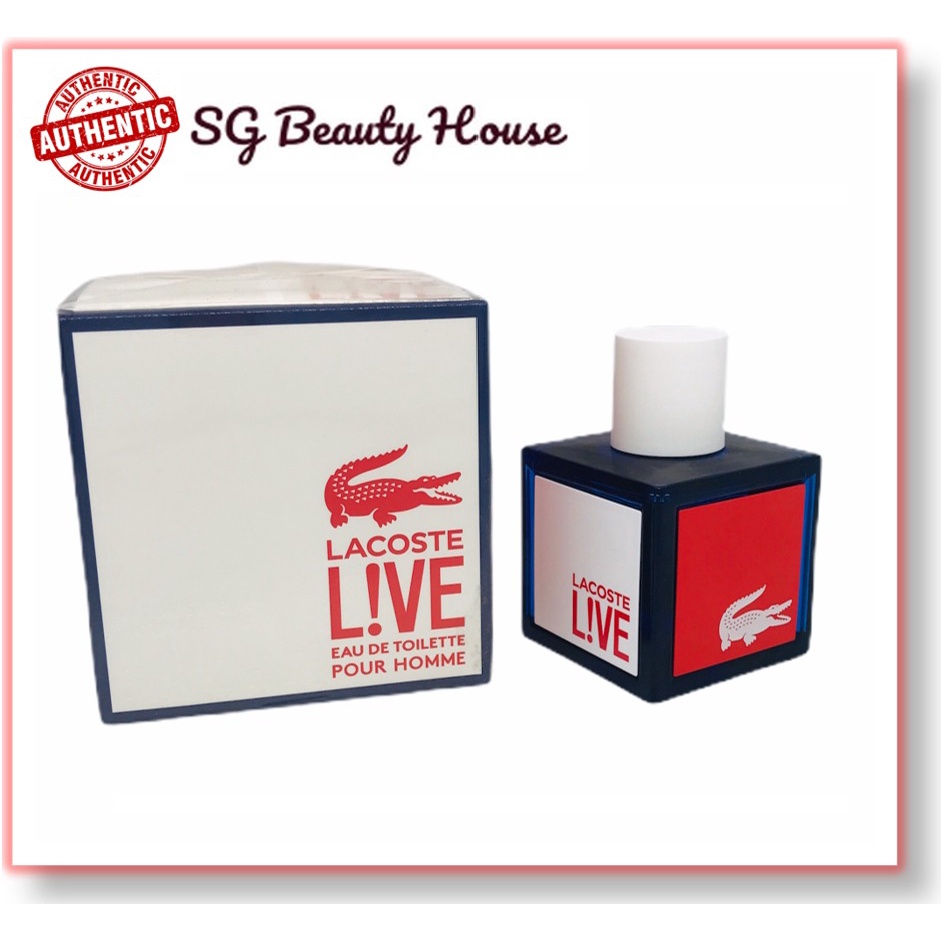 Lacoste live eau de toilette pour homme outlet 100ml