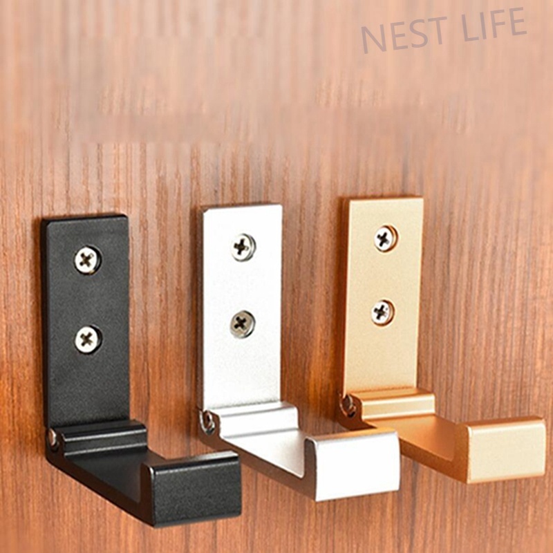 Folding Hooks Wall Door Clothes Coat Hat Bags Hangers Aluminum Alloy Kitchen Bathroom Rustproof Towel Hooks Foldable Single Hook Shopee Singapore