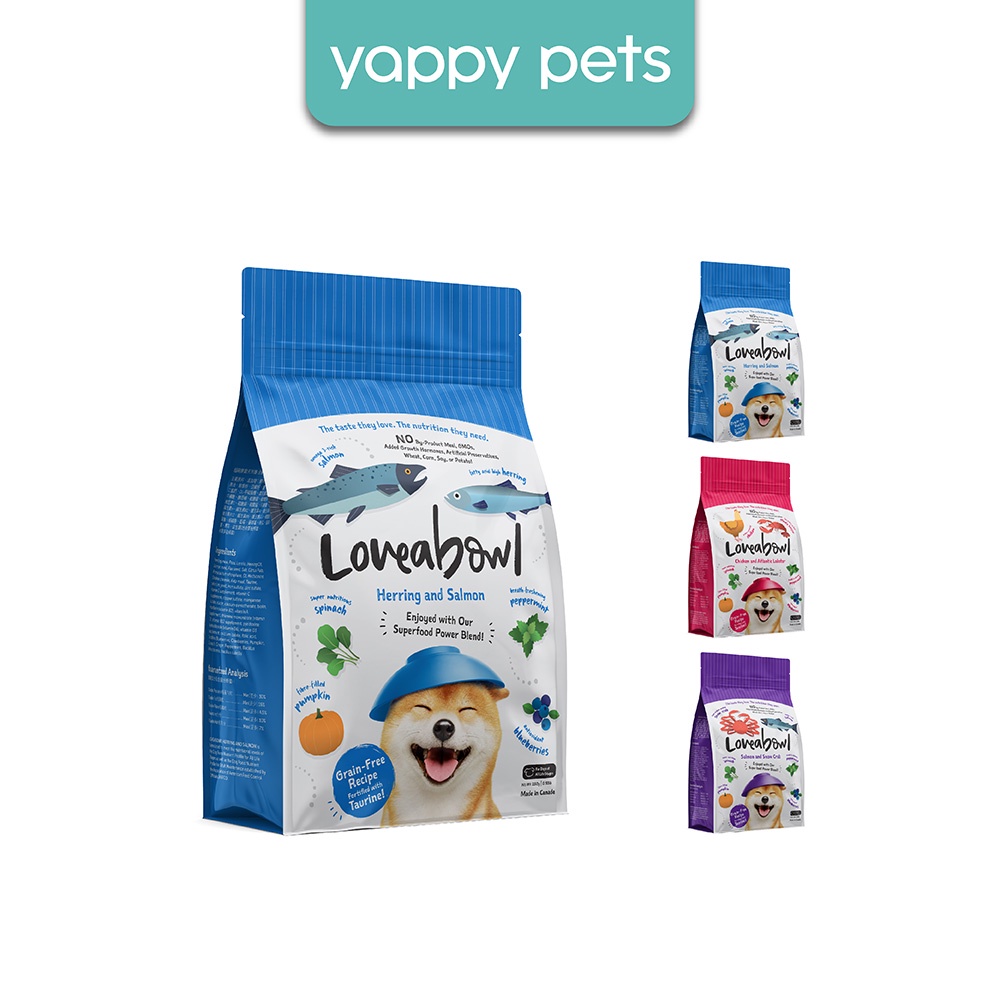 Loveabowl Grain Free Dry Dog Food 250g Complete Diet, Kibbles