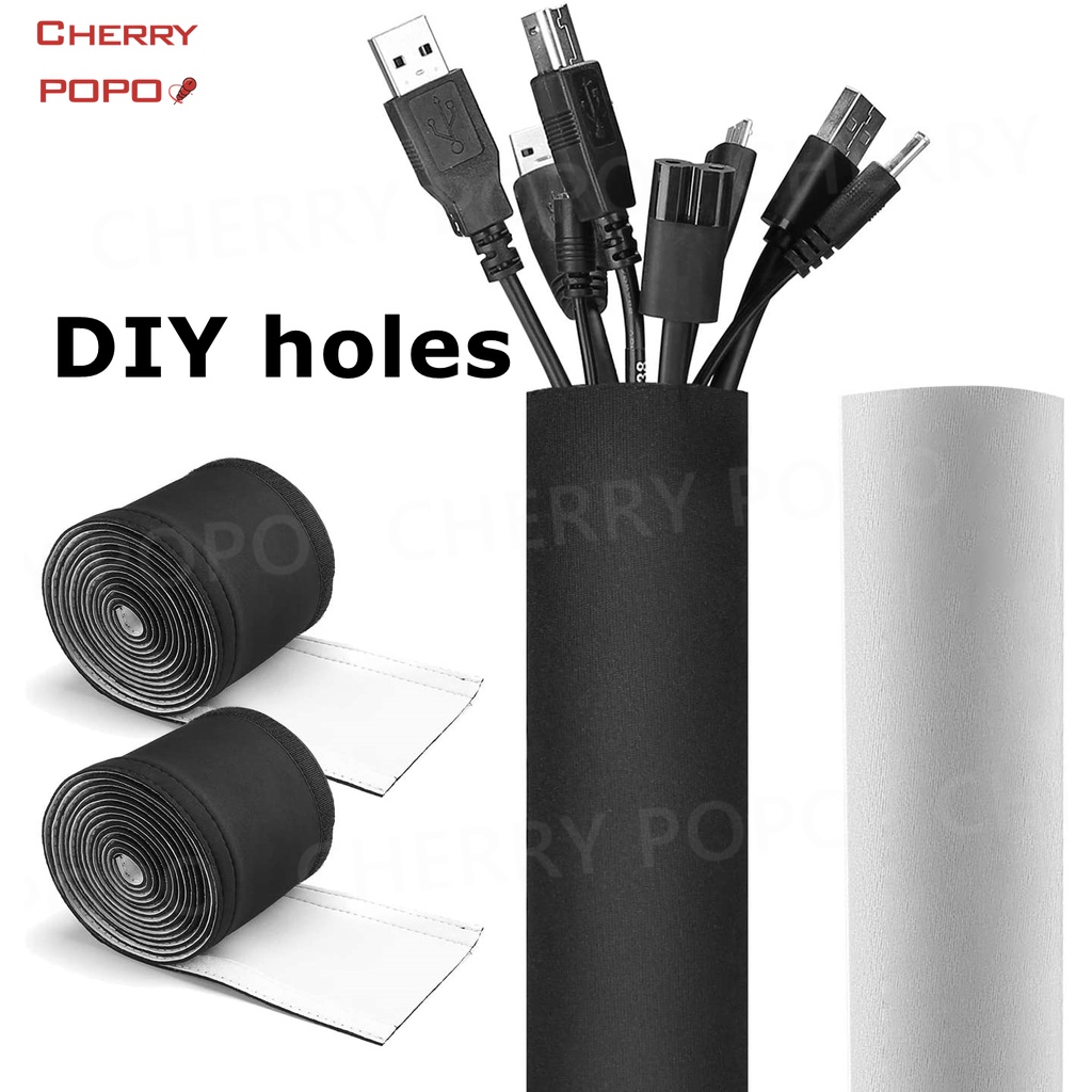 1PCS/ 3 PCS Hide Fixed Tv Compute Desk Cables Wires Hider Concealer on Wall  Cover Management Storage Holder Electrical Cord Covers Cable Tidy Protector  Solutions