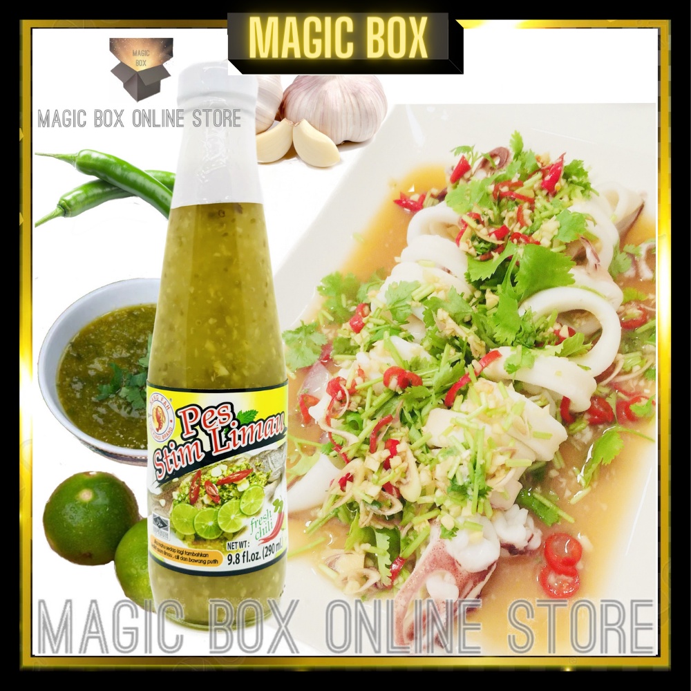 THAI STEAM FISH PASTE SEAFOOD DIPPING GREEN CHILLI SAUCE PES STIM LIMAU