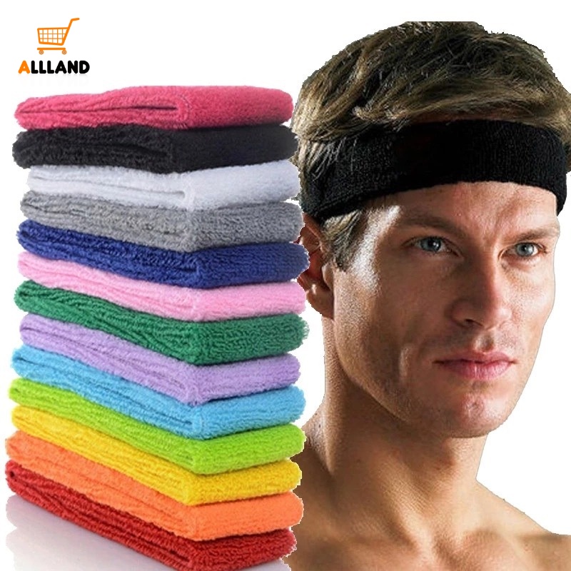 thumbnail image 2 of Kenz Laurenz 10 Pack Pink Cotton Headbands – Elastic Stretch Sweatbands For Sports, Yoga, Workout 2 of 3
