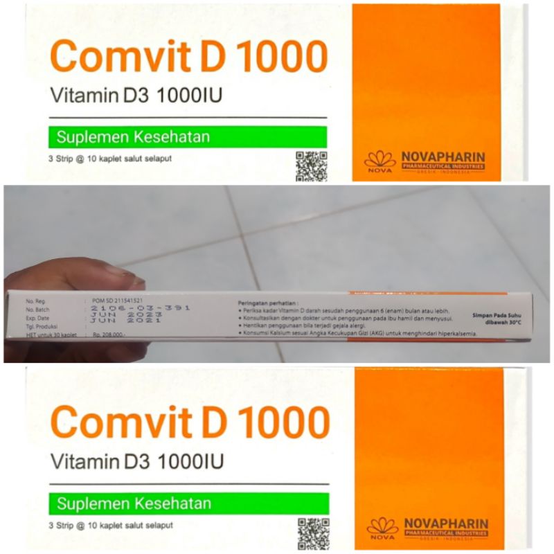 Contents: 30 Vitamin D3 1000 iu novapharin vit D | Shopee Singapore