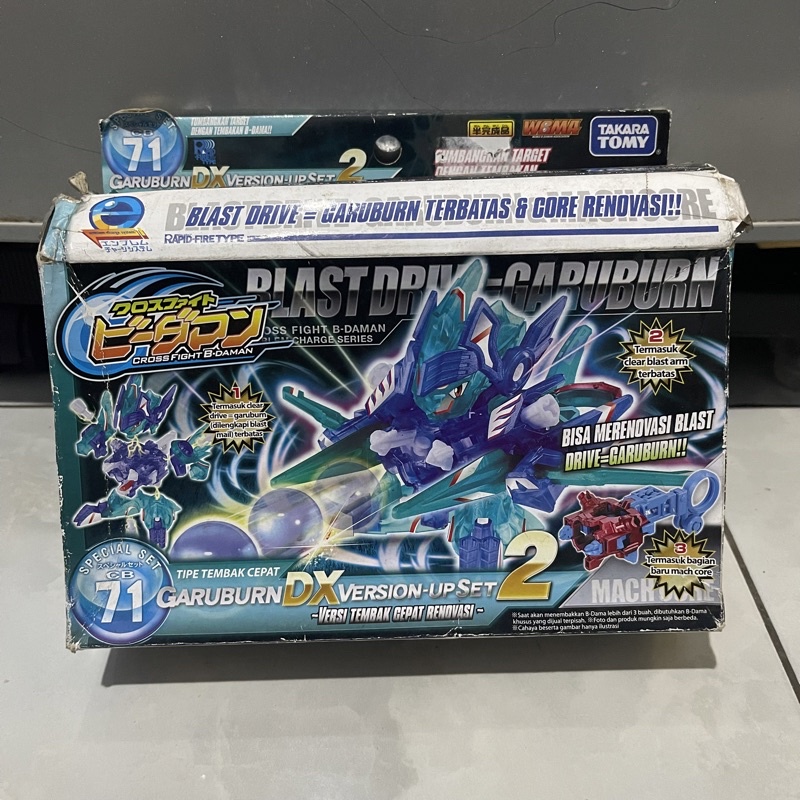 B-daman BLAST DRIVE GARUBURN DX SET ORI TAKARATOMY New BDAMAN CROSS ...