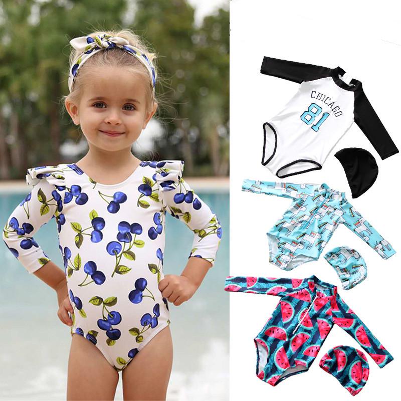 Long sleeve bathing suit for baby girl online