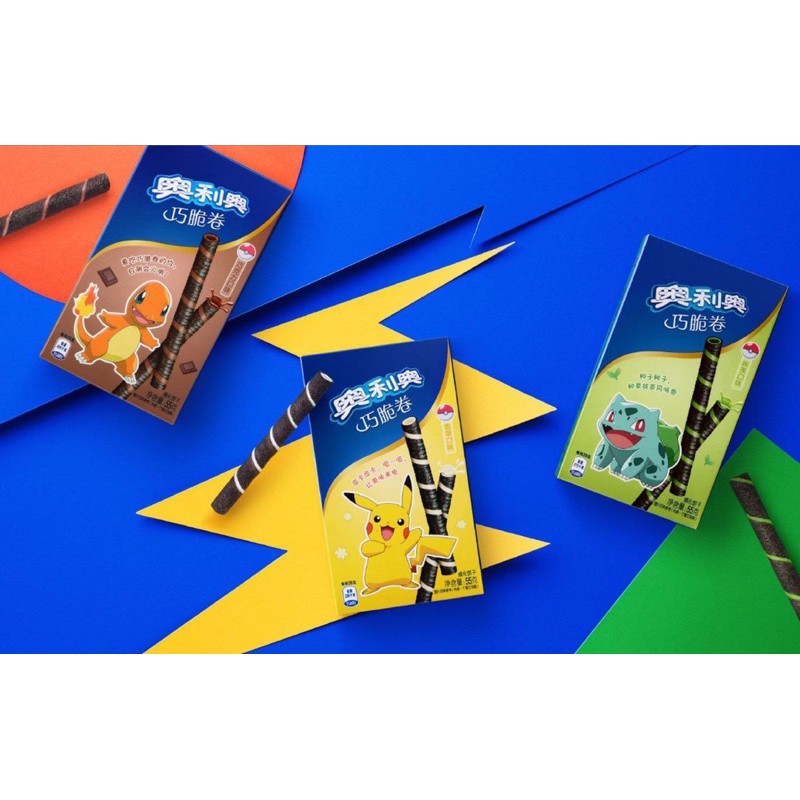 Violet Smart Crunchy Roll Oreo Wafer Roll Pokemon Edition 55g | Shopee ...