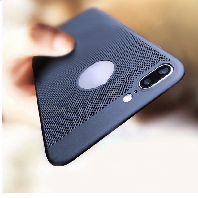 For iPhone 8 7 Plus 6s 5 Ultra Thin Heat Dissipation Protective Case Back Cover