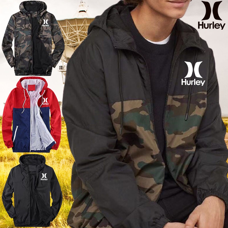 2022 New Hurley Camo Jacket Men Fishing Shirt Solid Thin Uv Protection Clothes Fishing Clothing