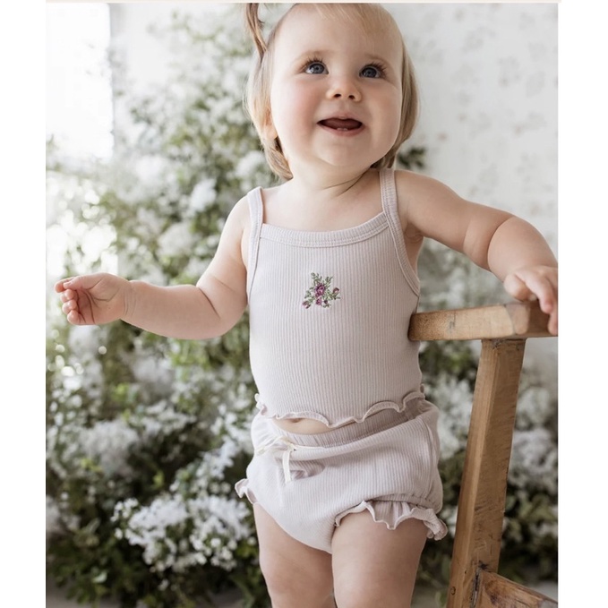 Jamie Kay Organic Cotton Pincord Frill Bloomer