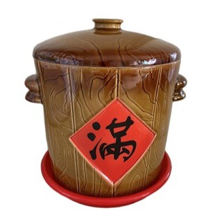 Claytan Ceramic Rice Container with Embossed Wording (WMA91LB) - 5kgs ...