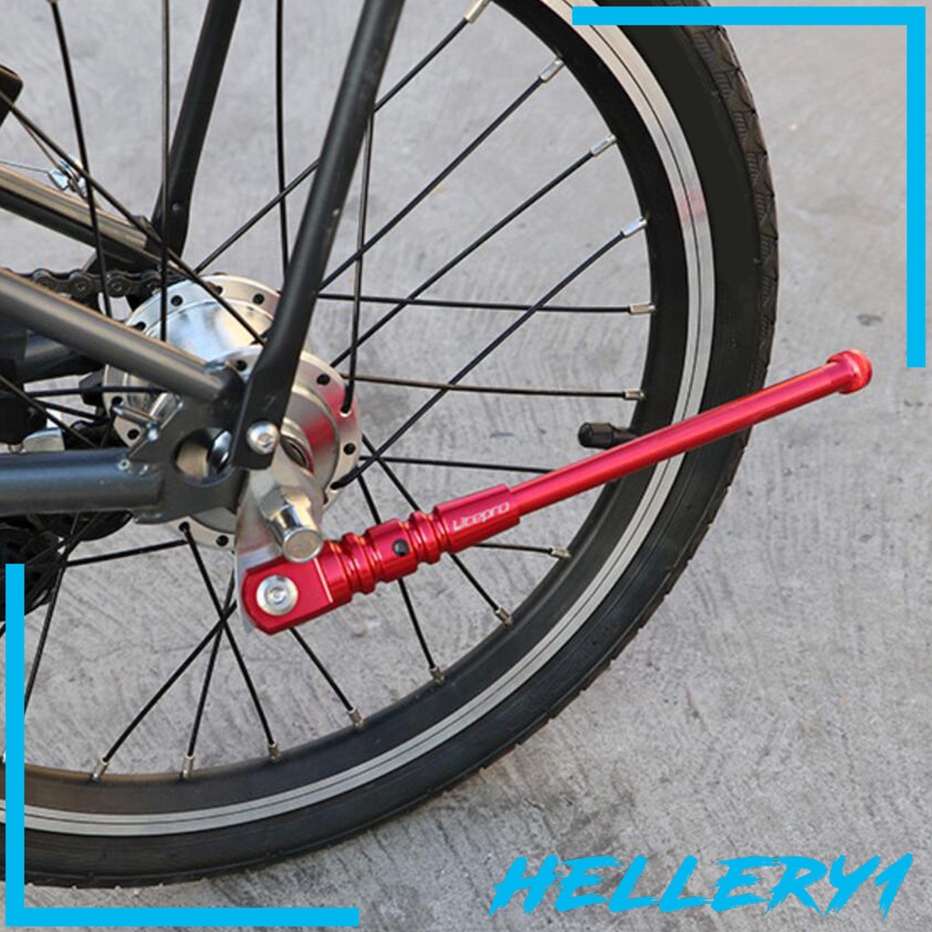[HELLERY1] Solid Folding Bike Kickstand Antirust Alloy Stable Rear