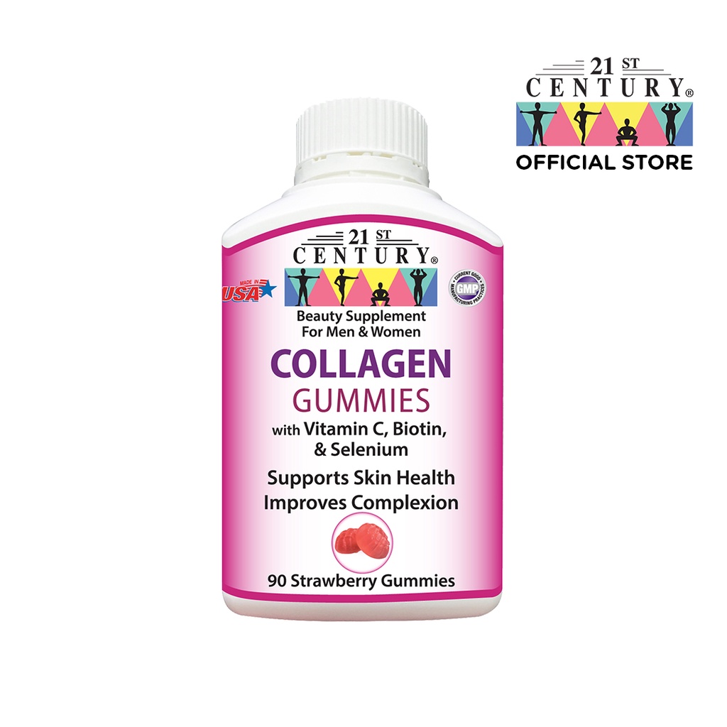 21st Century Collagen 90 Strawberry Gummies
