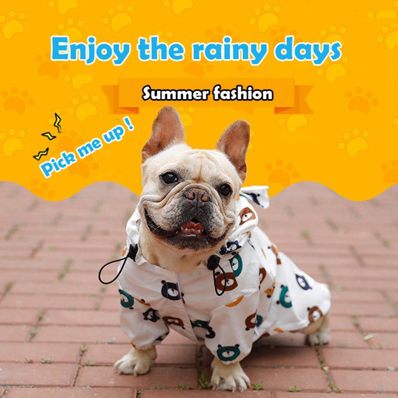 French bulldog sale rain jacket