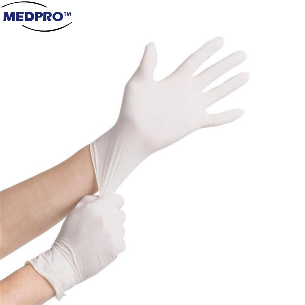 Gants Jetables En Latex AIESI® - Usage Médical, Taille L, Paquet De 100 Pièces - Protection Haute Sensibilité