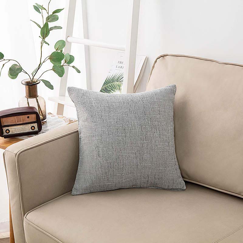 (SG Stock) 45cmx45cm Linen Cushion Cover, Cushion Insert, Soft Touch ...