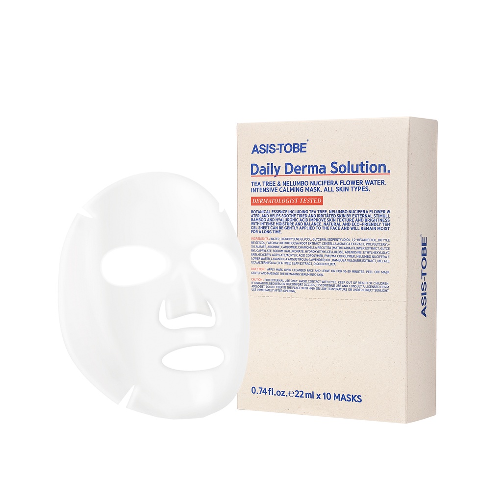 Korea Asis-tobe Daily Derma Solution Mask (10 Pcs in a box) Exp: August ...