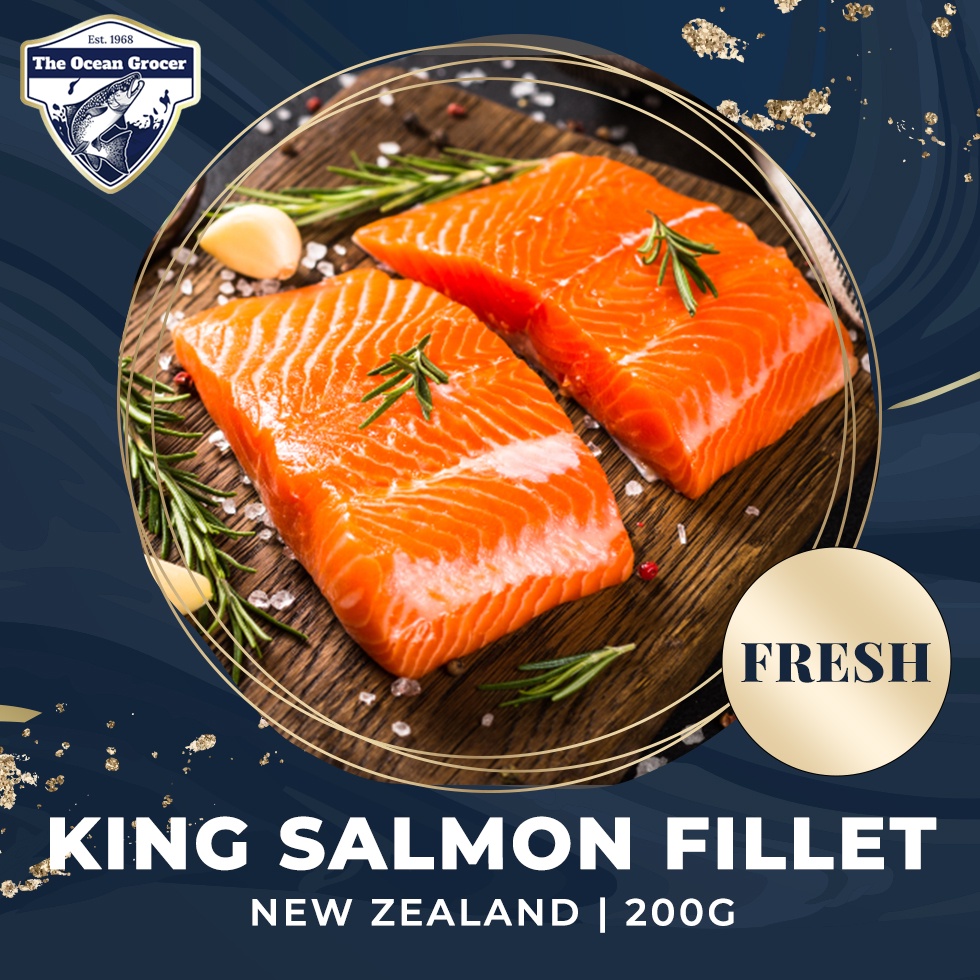 WILD King Salmon New Zealand FRESH (Red Meat Graded) (Voted Number 1