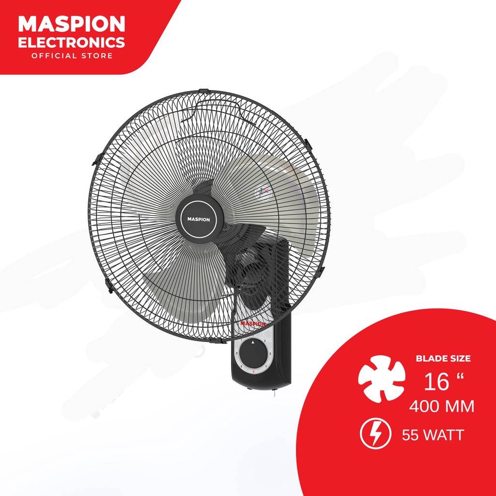 Maspion Wall Fan Kipas Angin Dinding 16 Inch MWF-1609 K - Gambar 2