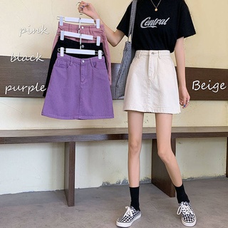 Black denim shorts for women summer new plus size fat girl mm high waist  loose pear-shaped body a-line skirt pants