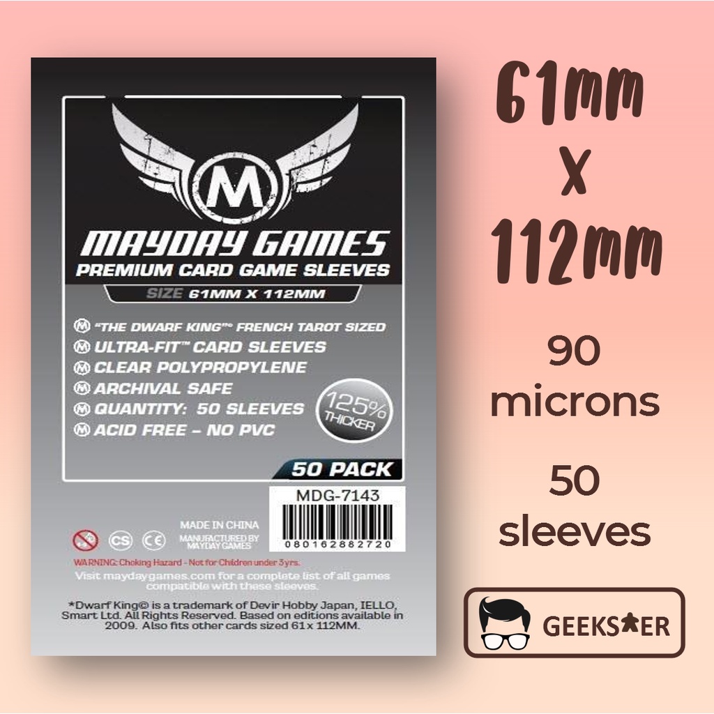 [61 X 112mm] 7143 Mayday Premium "Dwarf King Tarot" [Mayday Sleeves