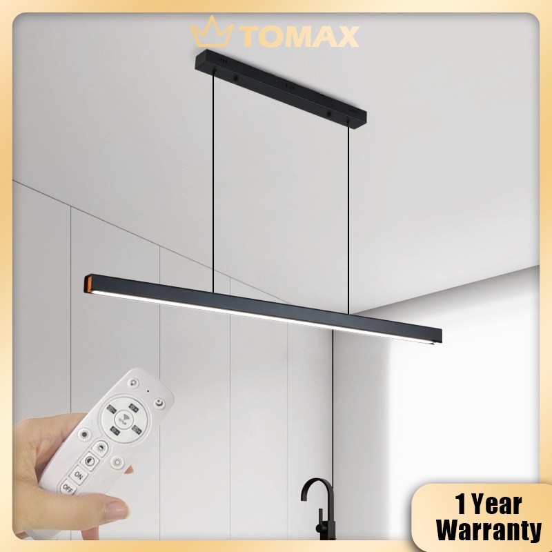 【Remote Dimming】TOMAX 80CM, 100CM LED Rectangular Cuboid Pendant Light ...