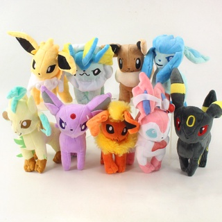 30 Styles Pokemon Eevee Pulsh Toys Shiny Sylveon Jolteon Glaceon Vaporeon  Stuffed Dolls Umbreon Espeon Leafeon Anime Model Gifts - AliExpress